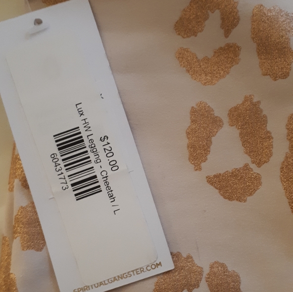 Spiritual Gangster Lux Cheetah Leggings L NWT - Picture 5 of 7